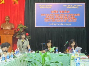 Hội thảo “Nâng cao chất lượng công tác tuyên truyền về dân số- kế hoạch hóa gia đình” cho CNVC-LĐ Công ty Nước sạch Hà Nội năm 2012