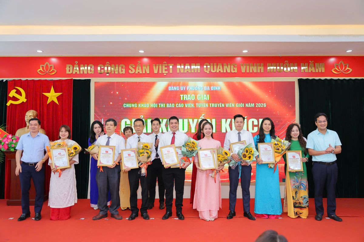 Chung khảo Hội thi Báo cáo viên, Tuyên truyền viên giỏi phường Ba Đình năm 2026