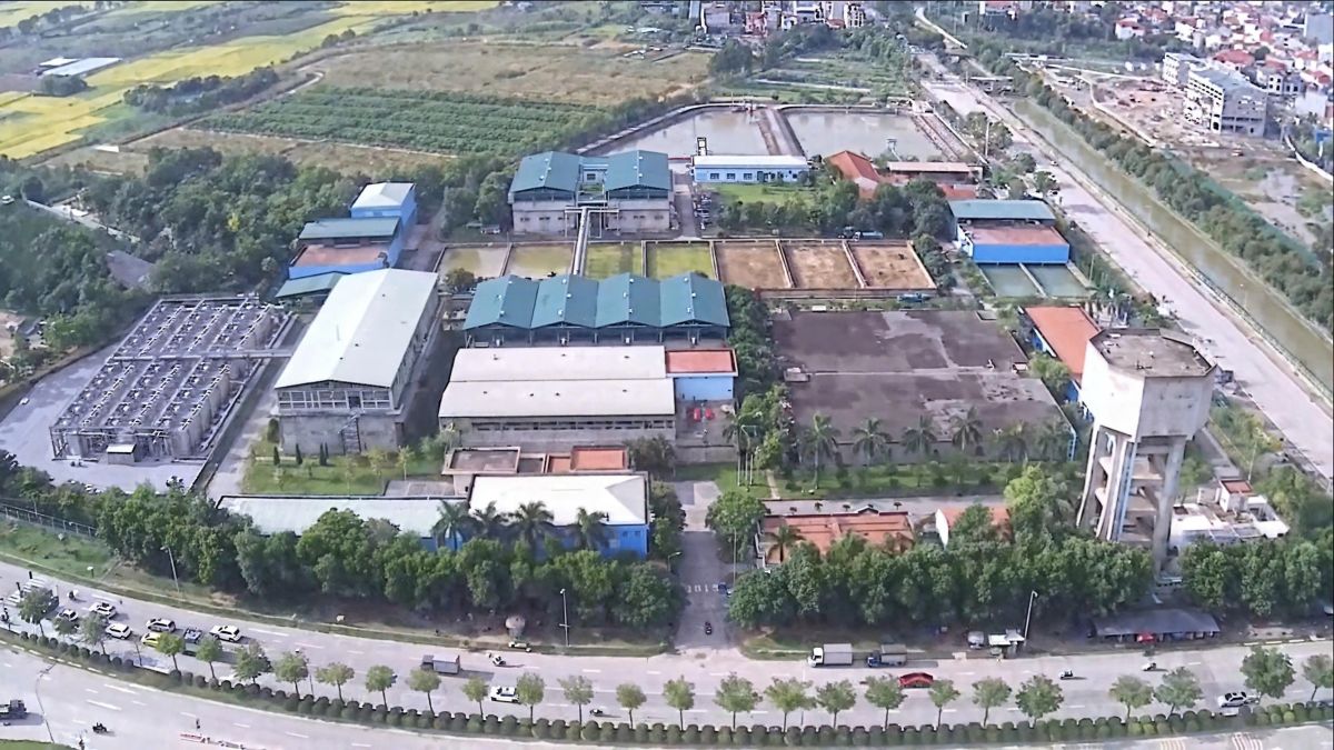 Toàn cảnh Nhà máy nước Bắc Thăng Long