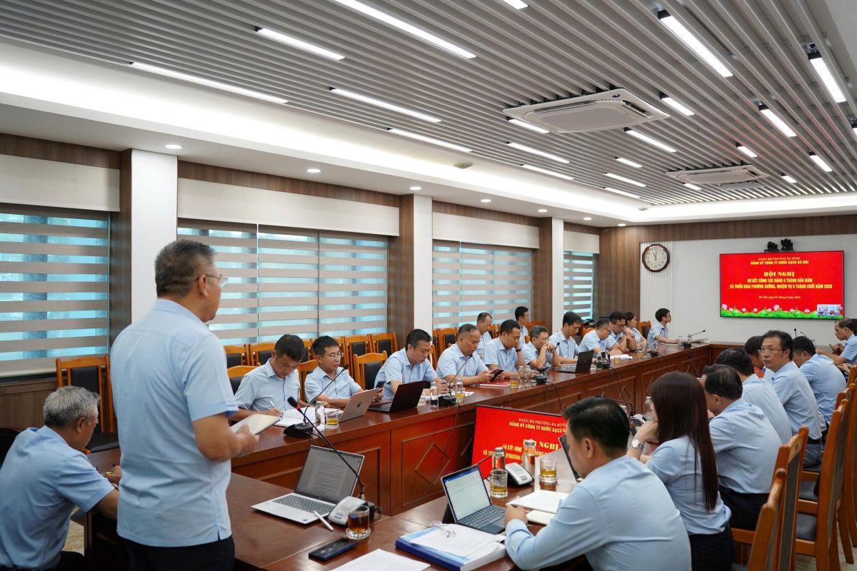 Đảng bộ Công ty Nước sạch Hà Nội sơ kết công tác 6 tháng đầu năm, triển khai nhiệm vụ trọng tâm 6 tháng cuối năm 2026