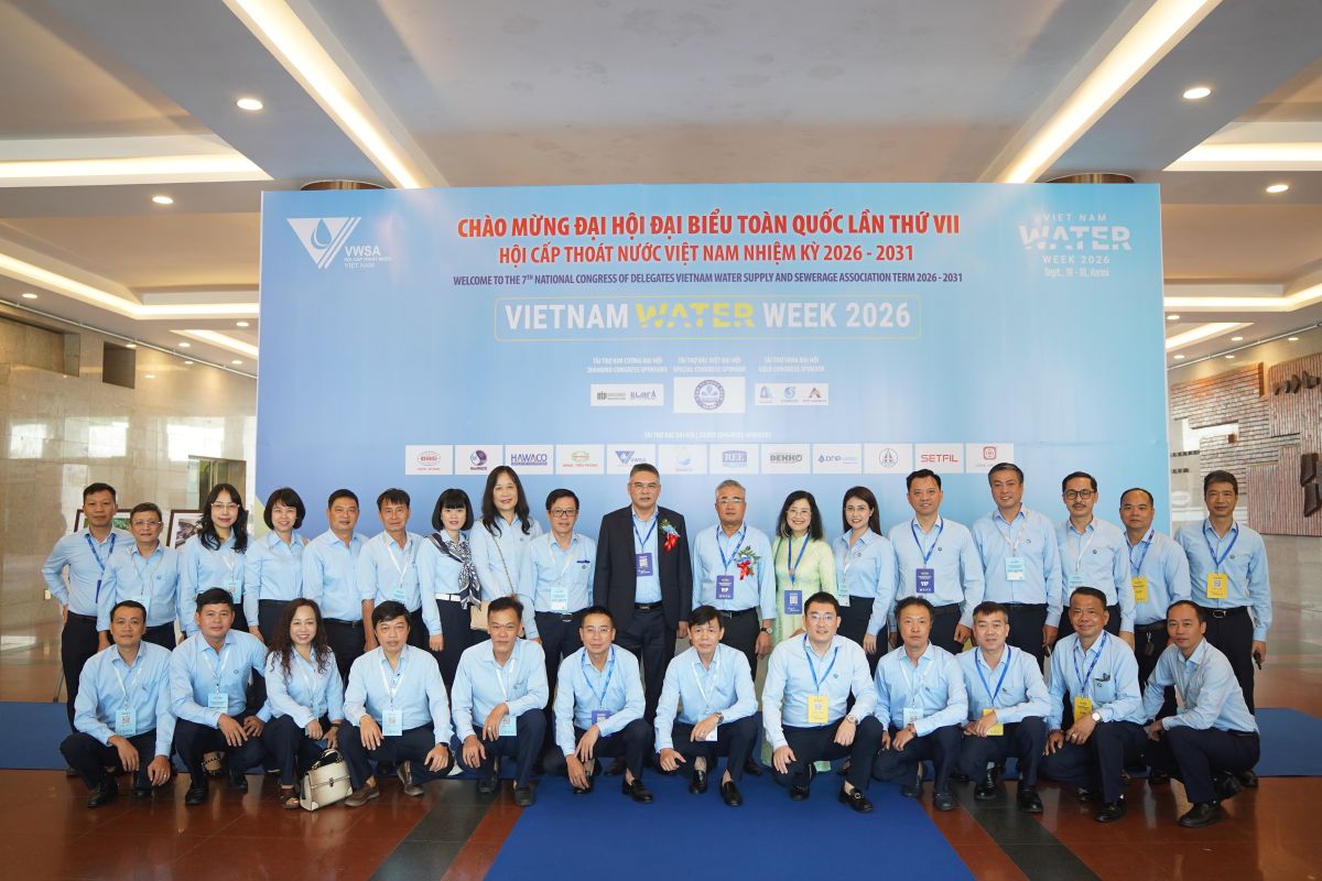 Công ty Nước sạch Hà Nội tham dự Tuần lễ ngành Nước Việt Nam 2026