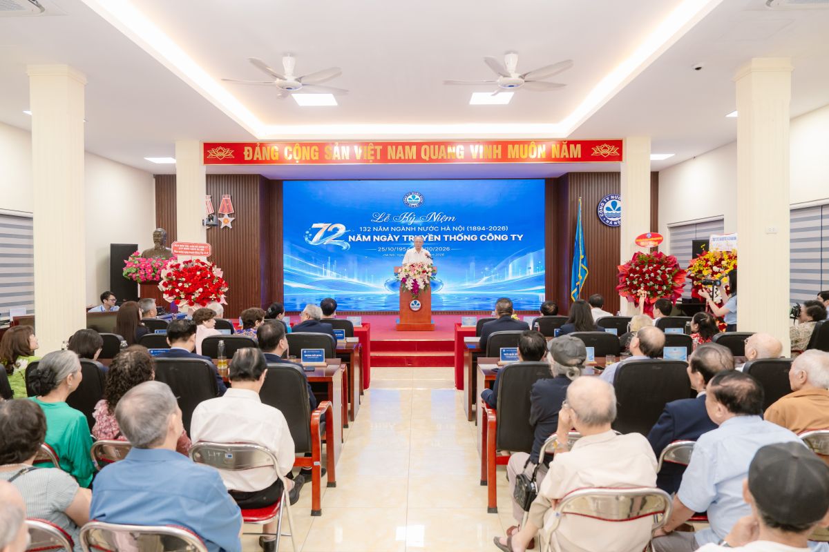 Lễ kỷ niệm Lễ kỷ niệm 132 năm Ngành Nước Hà Nội và 72 năm ngày truyền thống Công ty 25/10/2026